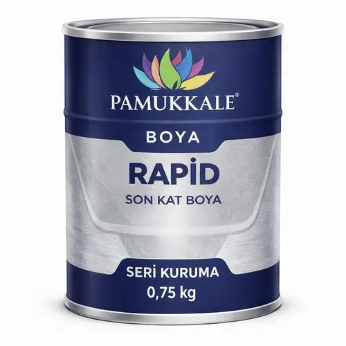 Pamukkale 1402 Rapid Endüstriyel Boya 60-70 Gloss 2.5 Kg Ral 3009 Oksit Kırmızı