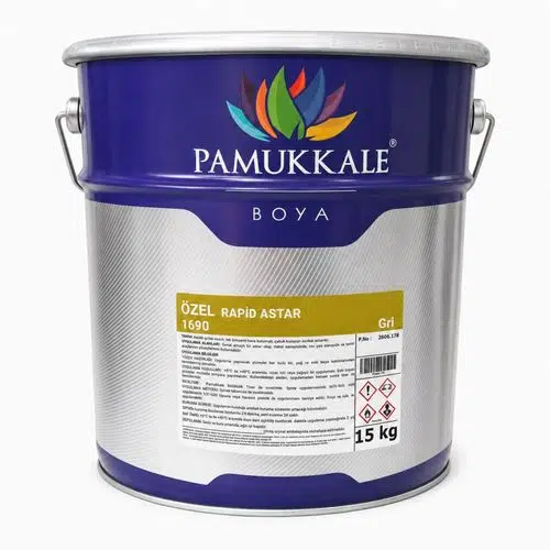 Pamukkale 1690 Rapid Özel Endüstriyel Astar 15 Kg Gri Ral 7037