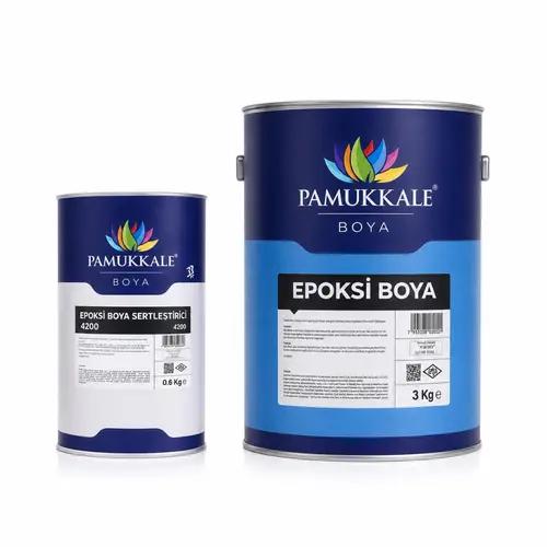 Pamukkale 4200 Epoksi Boya 3.6 Kg Ral 5021 Su Mavisi