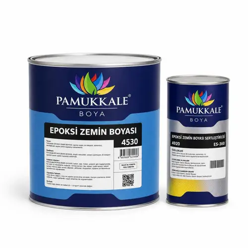 Pamukkale 4530 Solventli Epoksi Zemin Boyası 3.5 Kg Ral 6021 Soluk Yeşil