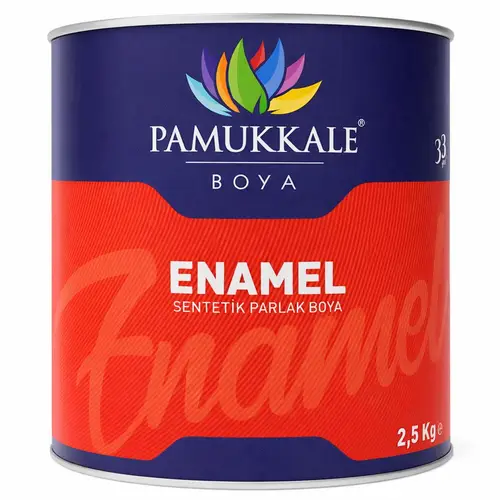 Pamukkale Enamel Sentetik Parlak Yağlı Boya 2.5 Kg Ral 3013 Domates Kırmızısı