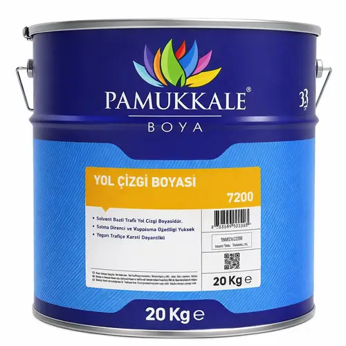 Pamukkale Yol Çizgi Boyası Solvent Bazlı 20 Kg Ral 6024 Trafik Yeşili