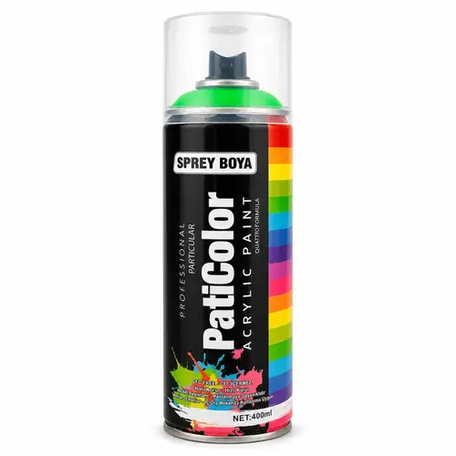 Paticolor Akrilik Sprey Boya 400 ML Floresan Yeşil