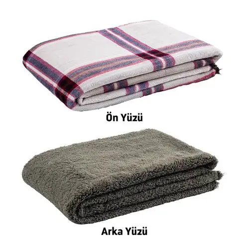 Peluş Polar Kamp Battaniyesi - Haki Ekose - Acil Durum Battaniye - Argeus Camp Peluş Polar Kamp Battaniyesi - Haki Ekose - Acil Durum Battaniye - Argeus Camp