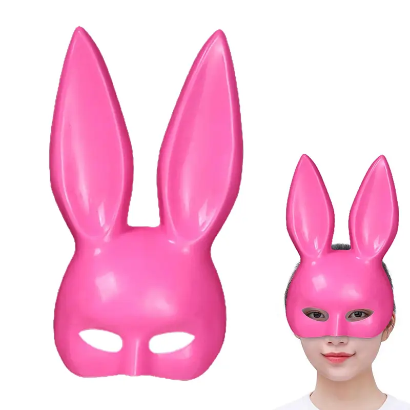 Pembe Renk Ekstra Lüks Uzun Tavşan Maskesi 35x16 cm Pembe Renk Ekstra Lüks Uzun Tavşan Maskesi 35x16 cm