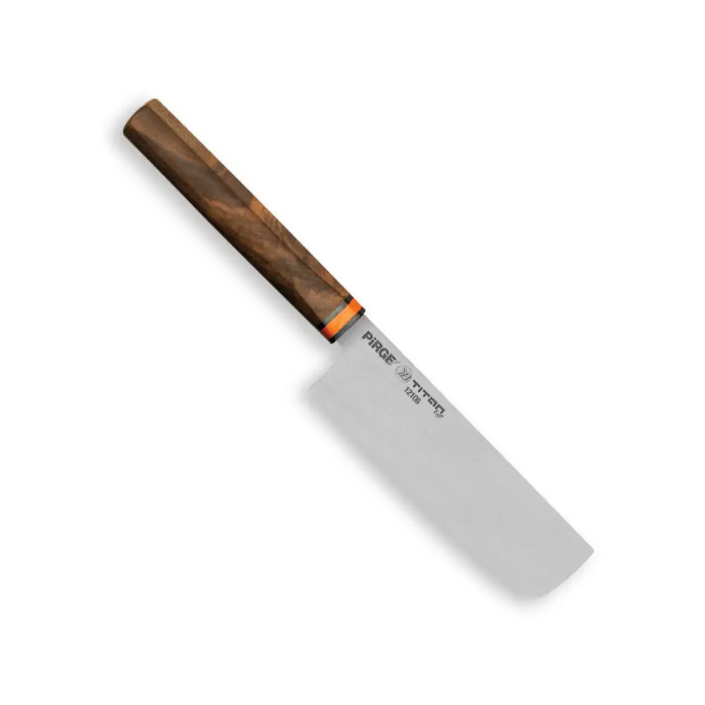 12106 Titan East Dilimleme Nakiri Şef Bıçağı 16 cm - Ceviz Sap 12106 Titan East Dilimleme Nakiri Şef Bıçağı 16 cm - Ceviz Sap