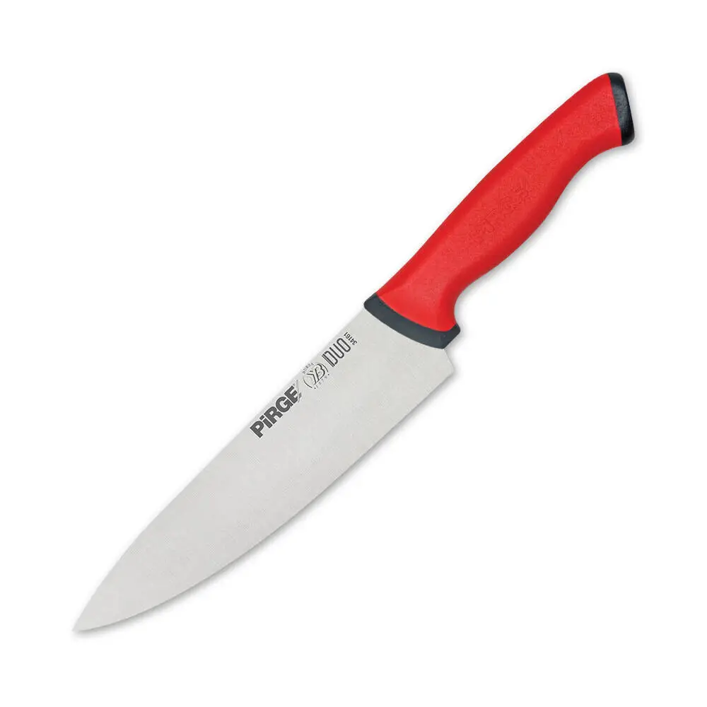 34161 Duo Şef Bıçağı 21 cm - Kırmızı Kaymaz Sap 34161 Duo Şef Bıçağı 21 cm - Kırmızı Kaymaz Sap