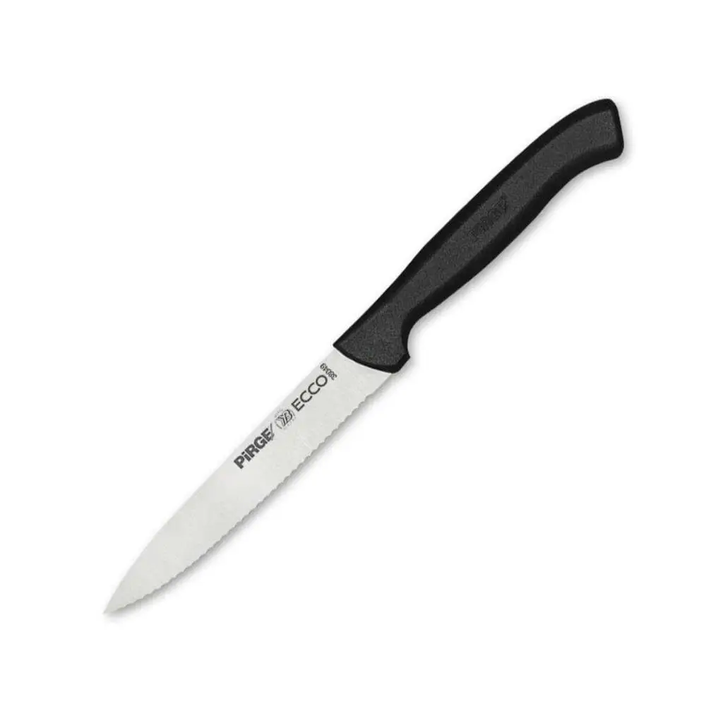 38049 Ecco Tırtıklı Sebze, Et, Biftek Steak Bıçağı 12 cm - Siyah 38049 Ecco Tırtıklı Sebze, Et, Biftek Steak Bıçağı 12 cm - Siyah