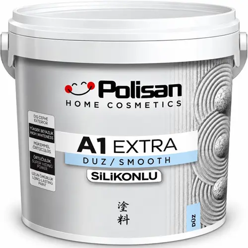 Polisan A1 Extra Silikonlu Düz Dış Cephe Boyası 15 Lt