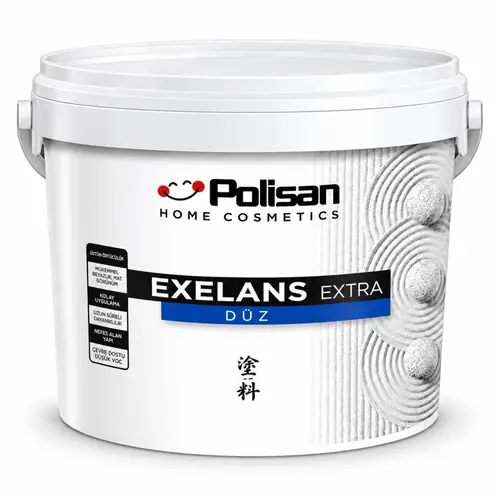 Polisan Exelans Extra Düz Silikonlu Dış Cephe Boyası 15 Lt