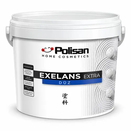 Polisan Exelans Extra Düz Silikonlu Dış Cephe Boyası 15 Lt Beyaz