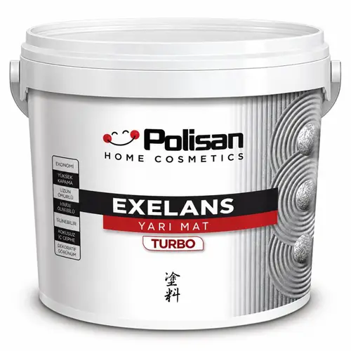Polisan Exelans Turbo Yarı Mat Dış Cephe Boyası 15 Lt
