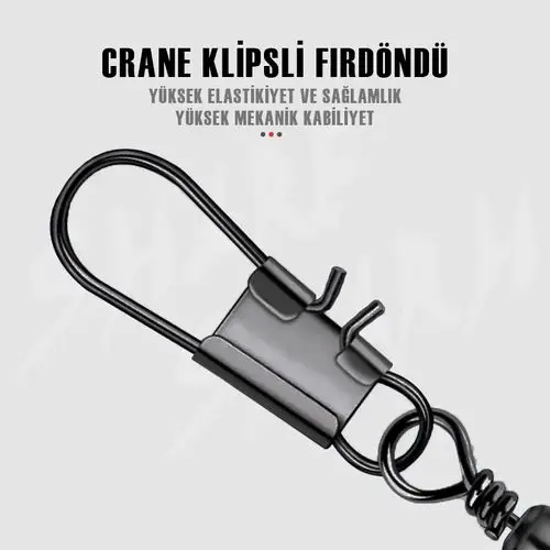 Protackle Crane Klipsli Fırdöndü 12`li No: 3 (SW145) Protackle Crane Klipsli Fırdöndü 12`li No: 3 (SW145)