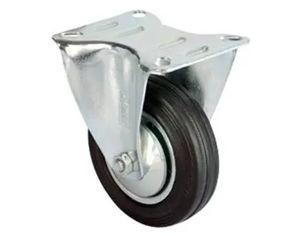 Servis Tekeri - Tablalı Siyah Sabit - Çap 100 mm Servis Tekeri - Tablalı Siyah Sabit - Çap 100 mm