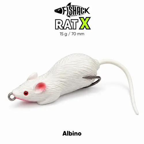 Silikon Fare - 15g 70mm - Fishack RatX - Albino