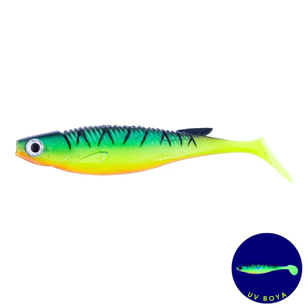 Silikon Sahte Balık - 10g 100mm - Fishack PredatorX - UV Boyalı - Drill Silikon Sahte Balık - 10g 100mm - Fishack PredatorX - UV Boyalı - Drill