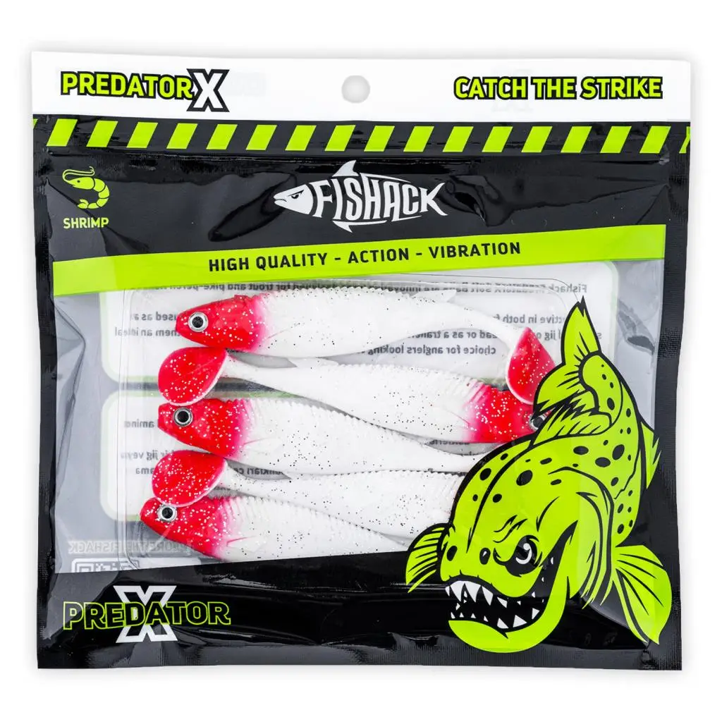 Silikon Sahte Balık - 10g 100mm - Fishack PredatorX - UV Boyalı - Redhead Silikon Sahte Balık - 10g 100mm - Fishack PredatorX - UV Boyalı - Redhead