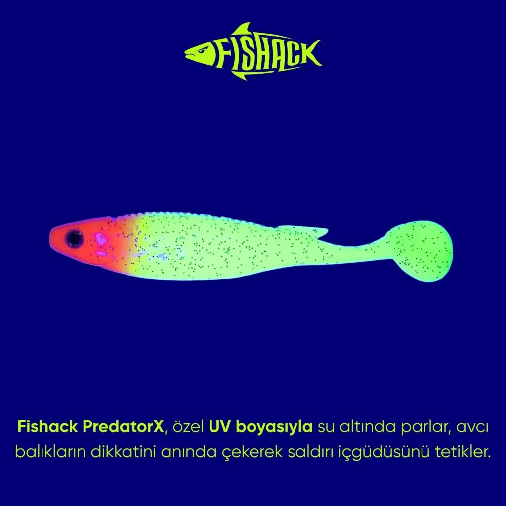 Silikon Sahte Balık - 10g 100mm - Fishack PredatorX - UV Boyalı - Solar Silikon Sahte Balık - 10g 100mm - Fishack PredatorX - UV Boyalı - Solar