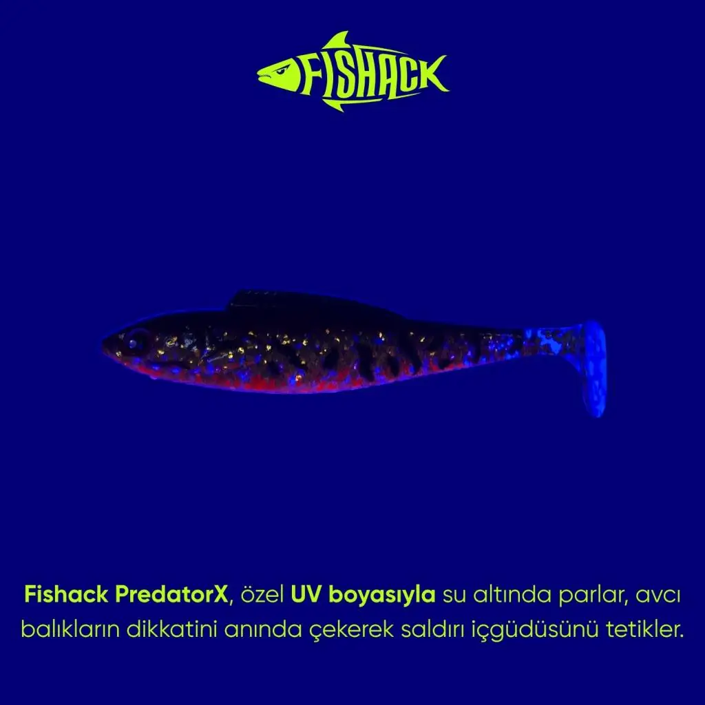 Silikon Sahte Balık - 4,5g 85mm - Fishack PredatorX - UV Boyalı - Copper Silikon Sahte Balık - 4,5g 85mm - Fishack PredatorX - UV Boyalı - Copper