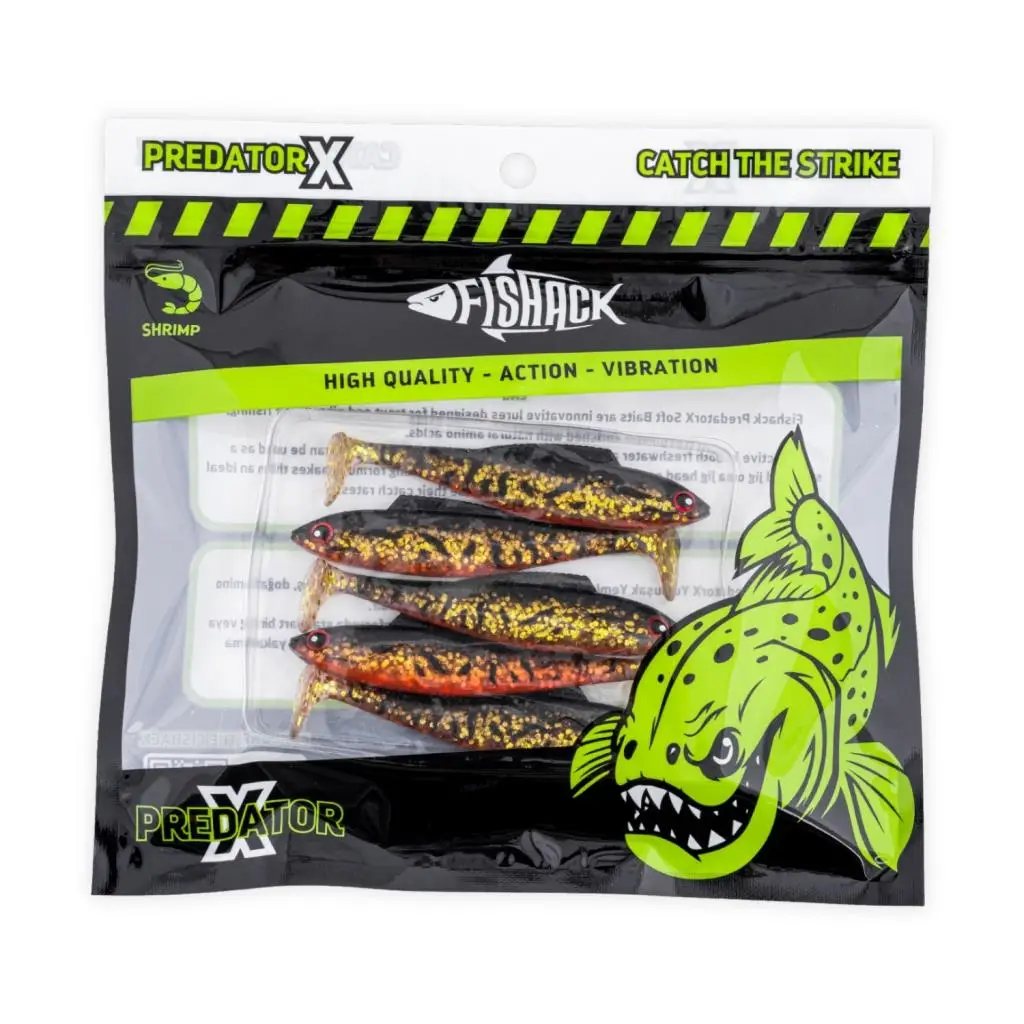 Silikon Sahte Balık - 4,5g 85mm - Fishack PredatorX - UV Boyalı - Copper Silikon Sahte Balık - 4,5g 85mm - Fishack PredatorX - UV Boyalı - Copper