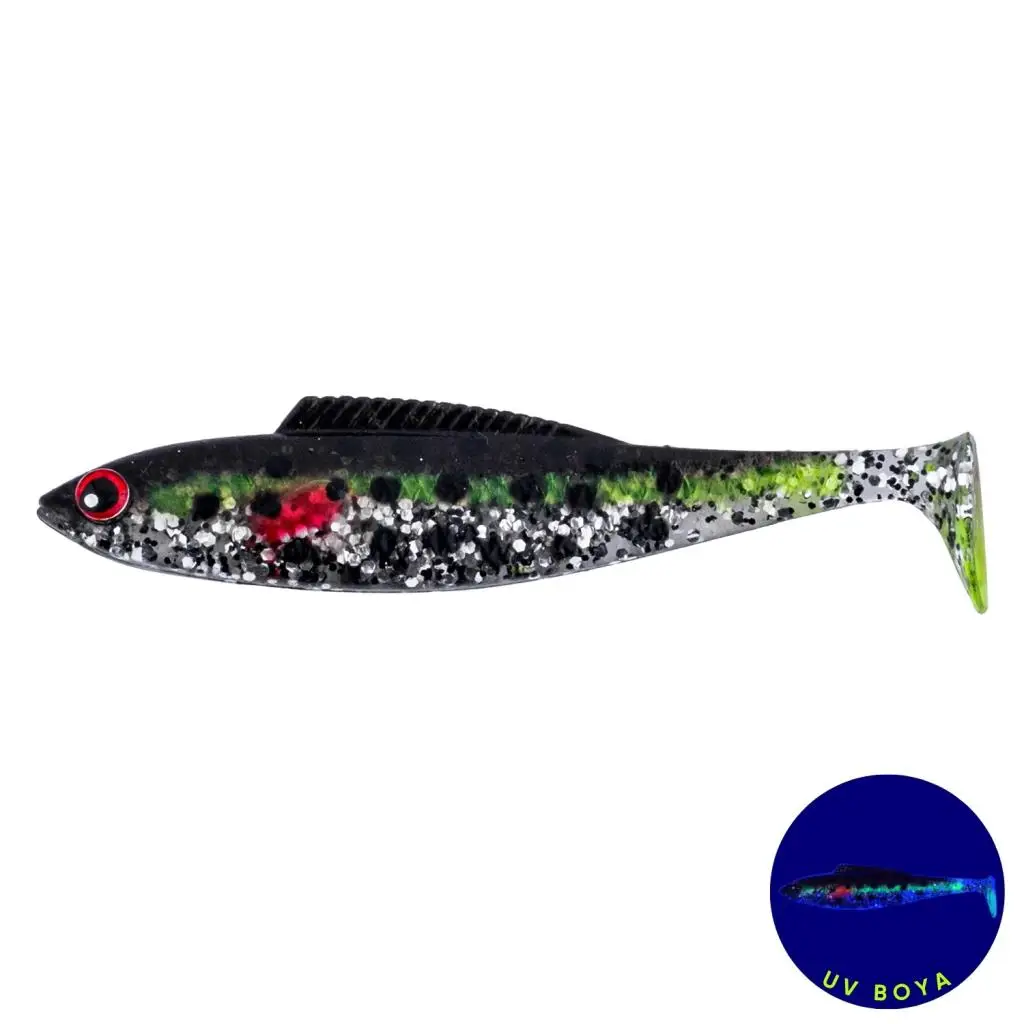 Silikon Sahte Balık - 4,5g 85mm - Fishack PredatorX - UV Boyalı - Fleck Silikon Sahte Balık - 4,5g 85mm - Fishack PredatorX - UV Boyalı - Fleck