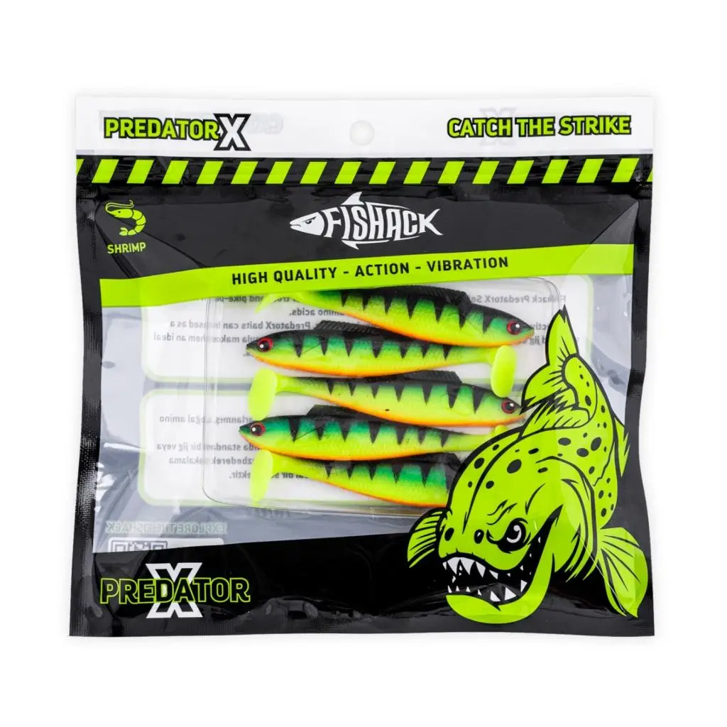 Silikon Sahte Balık - 4,5g 85mm - Fishack PredatorX - UV Boyalı - Volt Silikon Sahte Balık - 4,5g 85mm - Fishack PredatorX - UV Boyalı - Volt