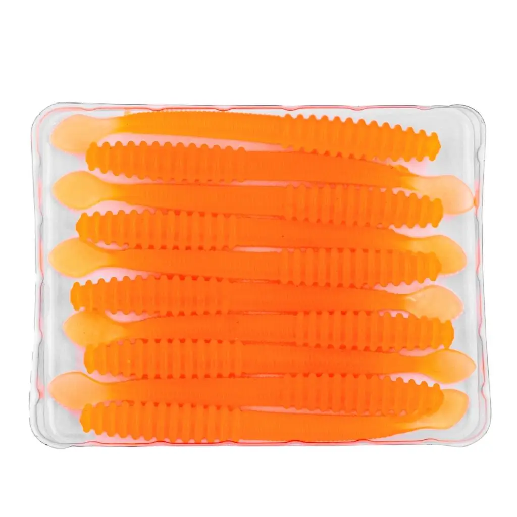 Silikon Sahte Kurt Yem - 2,2g 87mm - Fishack Wormix - UV Boyalı - Orange Silikon Sahte Kurt Yem - 2,2g 87mm - Fishack Wormix - UV Boyalı - Orange