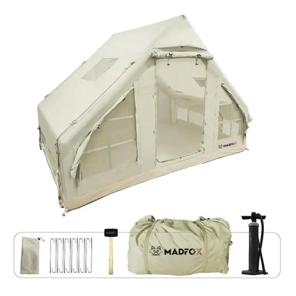 Şişme Çadır - Baca Çıkışlı - Madfox - Bigless Glamping Cotton Inflatable Şişme Çadır - Baca Çıkışlı - Madfox - Bigless Glamping Cotton Inflatable