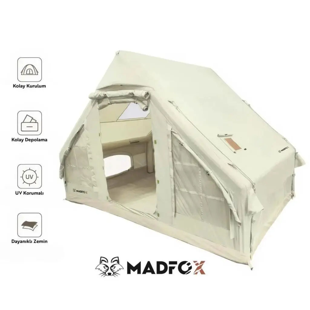 Şişme Çadır - Baca Çıkışlı - Madfox - Bigless Glamping Cotton Inflatable Şişme Çadır - Baca Çıkışlı - Madfox - Bigless Glamping Cotton Inflatable