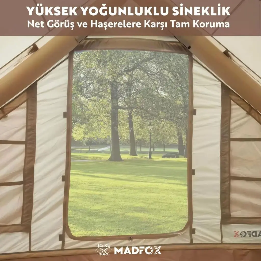 Şişme Çadır - Baca Çıkışlı - Madfox - Bigless Glamping Cotton Inflatable Şişme Çadır - Baca Çıkışlı - Madfox - Bigless Glamping Cotton Inflatable