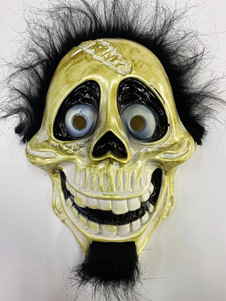 Siyah Peluş Saçlı Coco Hector Rivera Maskesi 25x23 cm Siyah Peluş Saçlı Coco Hector Rivera Maskesi 25x23 cm