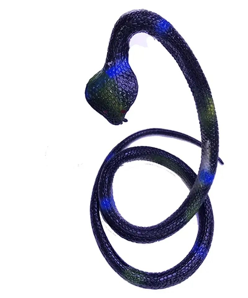 Siyah Renk Gerçekçi Kobra Model Silikon Yumuşak Yılan 80 cm Siyah Renk Gerçekçi Kobra Model Silikon Yumuşak Yılan 80 cm