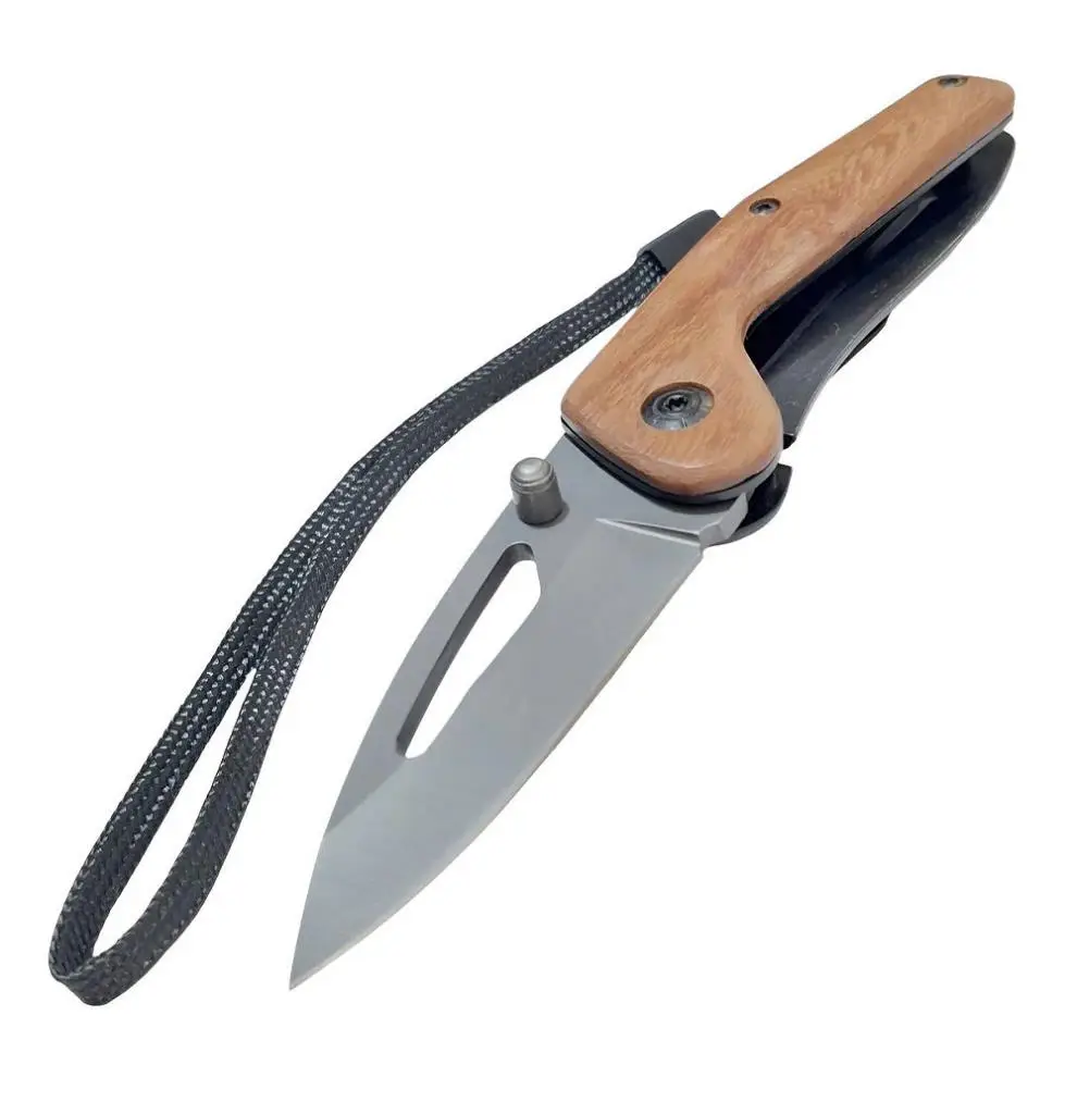 Taktik Çakı Küçük Paslanmaz Çelik Ahşap Sap 15 Cm Taktik Çakı Küçük Paslanmaz Çelik Ahşap Sap 15 Cm