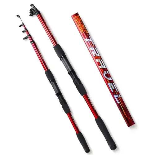 Teleskopik Olta Kamışı - Travel - 270cm 50/150 gr - Bordo