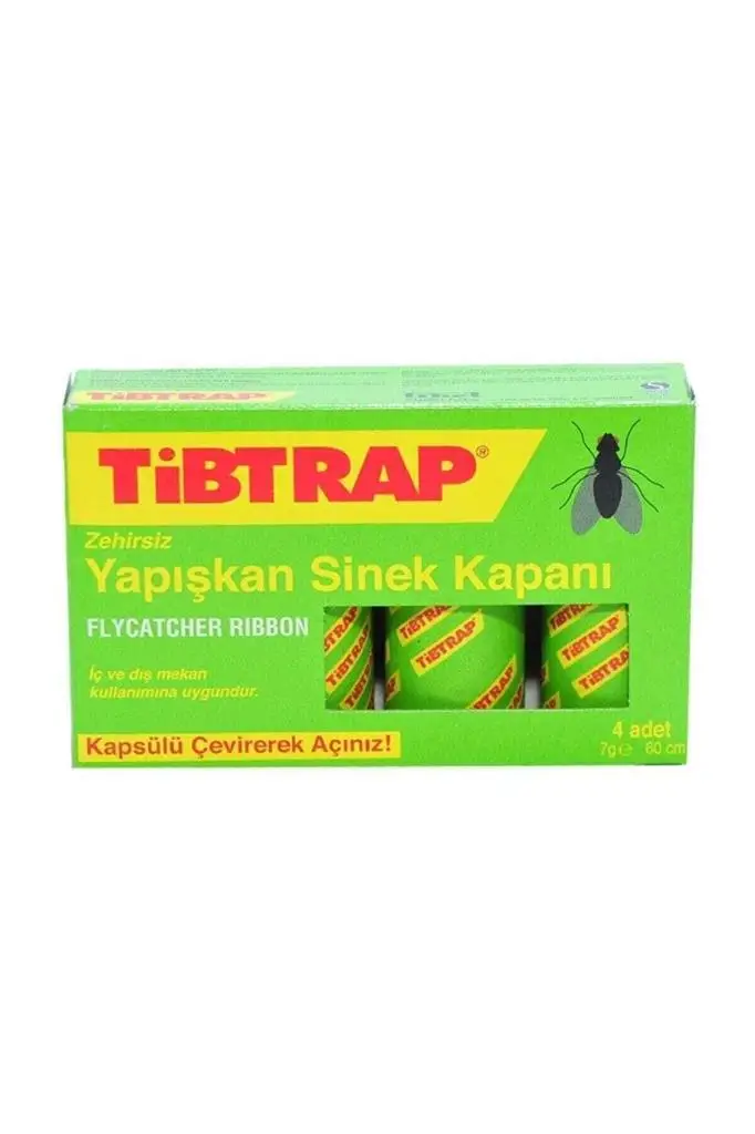 Tibtrap Yapışkan Sinek Kapanı 4 Lü Tibtrap Yapışkan Sinek Kapanı 4 Lü