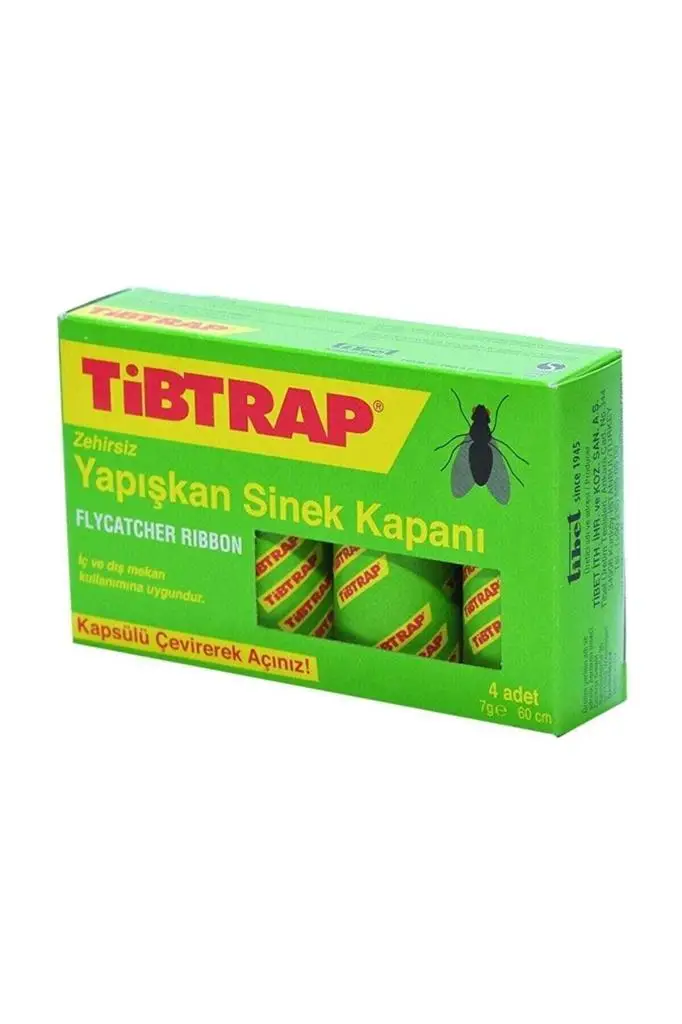 Tibtrap Yapışkan Sinek Kapanı 4 Lü Tibtrap Yapışkan Sinek Kapanı 4 Lü