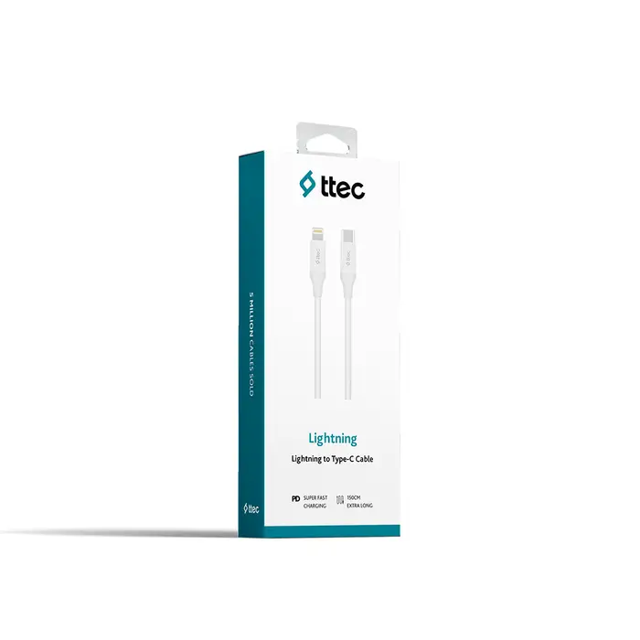 TTEC 2DK40B LIGHTNING TO TYPE-C ŞARJ KABLOSU TTEC 2DK40B LIGHTNING TO TYPE-C ŞARJ KABLOSU