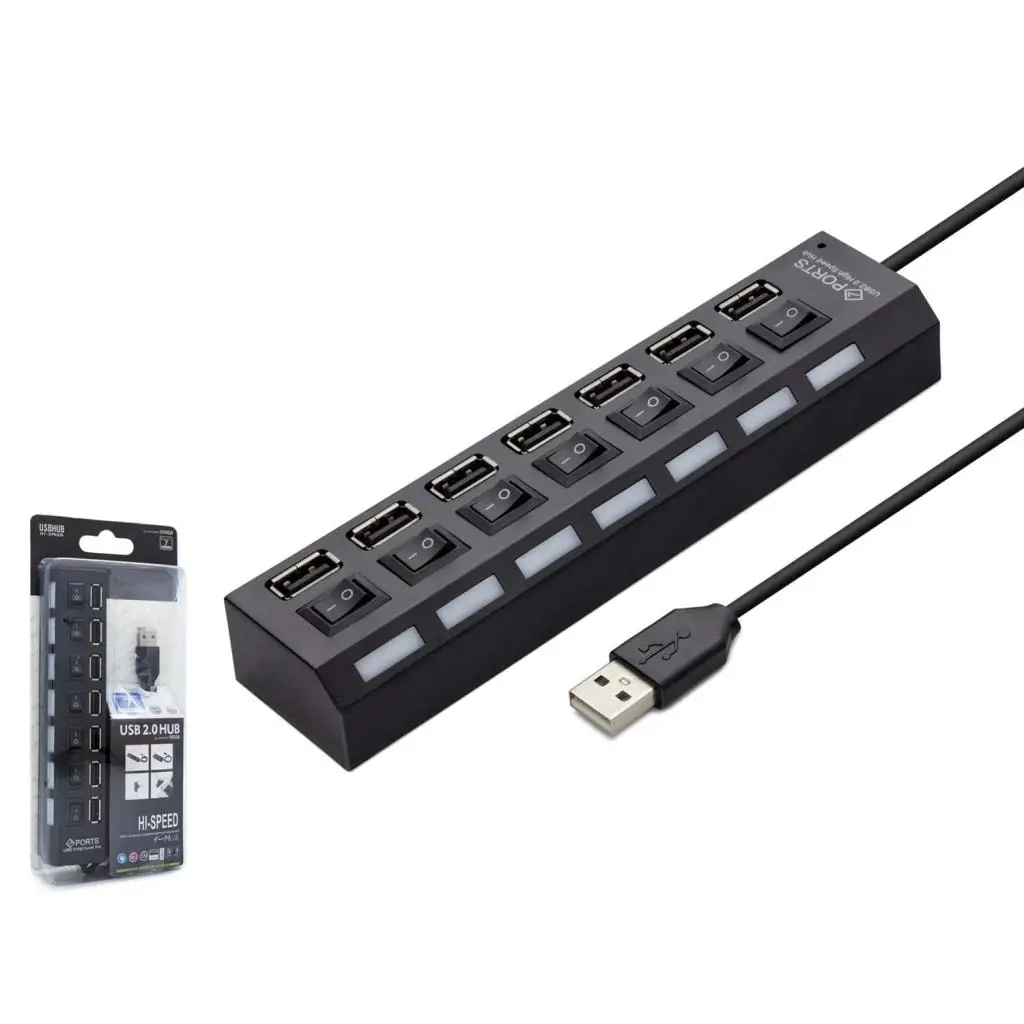 Usb Hub 7*Usb Siyah HDX7001 Usb Hub 7*Usb Siyah HDX7001