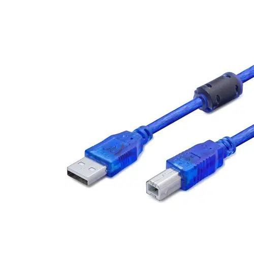 USB Printer Kablosu 5 m - Şeffaf Mavi HDX7544