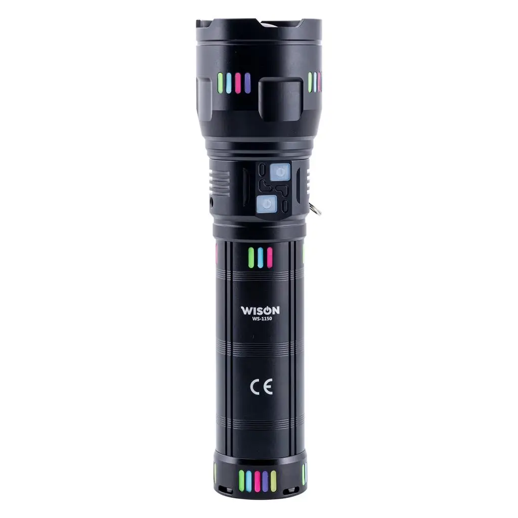 Wison El Feneri - Zoomlu - Şarjlı 60 W - Metal Gövde Wison El Feneri - Zoomlu - Şarjlı 60 W - Metal Gövde