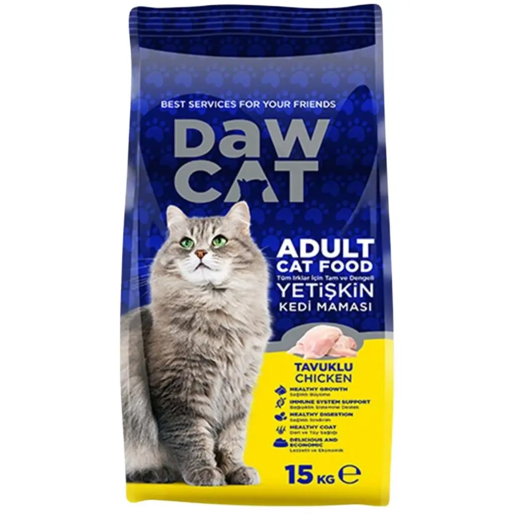 Yetişkin Kedi Maması - Dawcat - Tavuklu - 15 Kg Yetişkin Kedi Maması - Dawcat - Tavuklu - 15 Kg