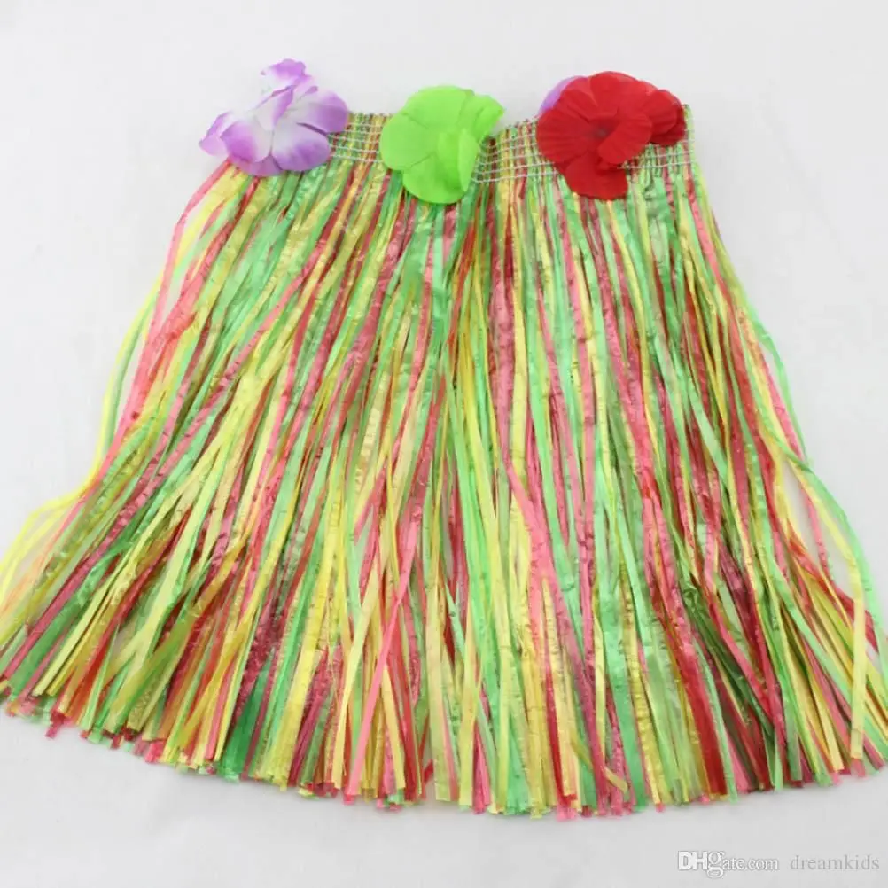 Yetişkin ve Çocuk Uyumlu Rengarenk Püsküllü Hawaii Luau Hula Etek 40 cm Yetişkin ve Çocuk Uyumlu Rengarenk Püsküllü Hawaii Luau Hula Etek 40 cm