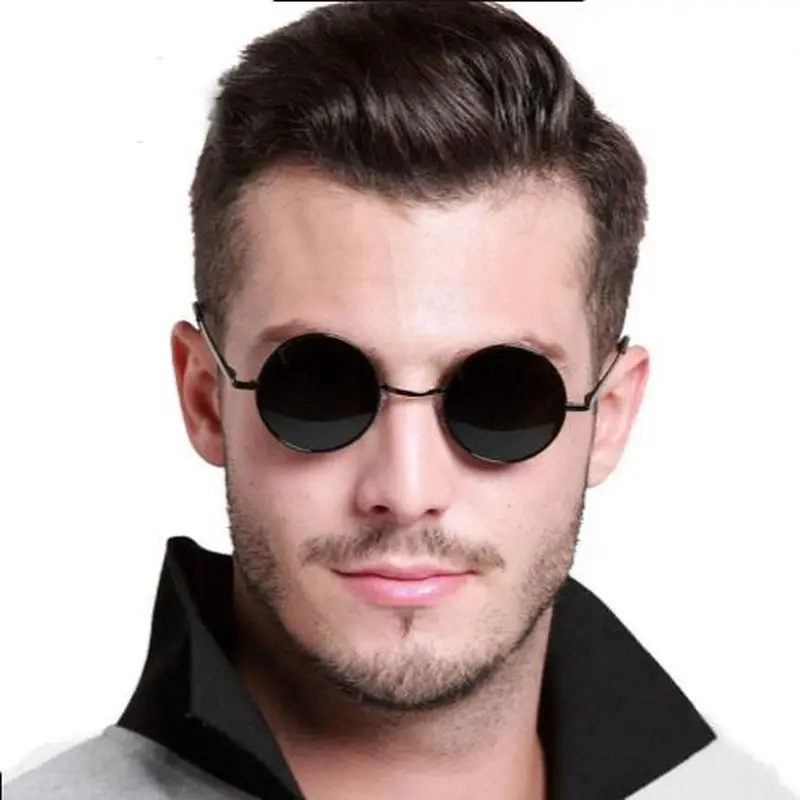 Yuvarlak Cam John Lennon Tarzı Gümüş Çerçeveli Siyah Gözlük Yuvarlak Cam John Lennon Tarzı Gümüş Çerçeveli Siyah Gözlük